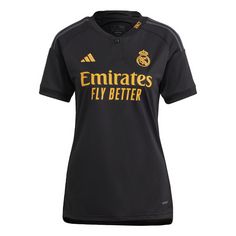adidas Real Madrid 23/24 Ausweichtrikot Fußballtrikot Damen Black
