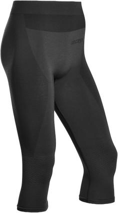 CEP Merino 3/4 Skiing Base Tights Leggings Herren black