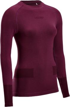 CEP Merino Skiing Base Shirt Longsleeve Laufshirt Damen purple