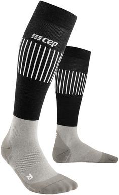 CEP Ultralight Compression Socks Tall Laufsocken Damen black/grey