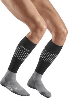 Rückansicht von CEP Ultralight Compression Socks Tall Laufsocken Damen black/grey