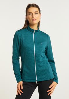 Rückansicht von JOY sportswear PEGGY Trainingsjacke Damen deep teal melange