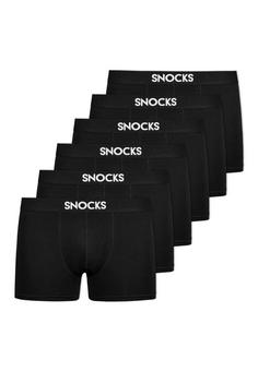 Snocks Boxershorts aus Bio-Baumwolle Boxershorts Herren Schwarz