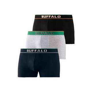 Buffalo Boxer Boxershorts Herren grau-meliert, navy, schwarz