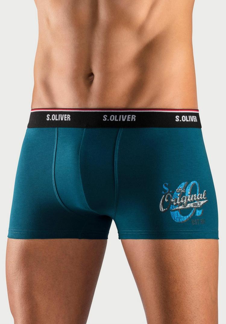 S.OLIVER S.OLIVER Boxer Unterhose Herren - petrol - blau - bordeaux - 0 | SportScheck