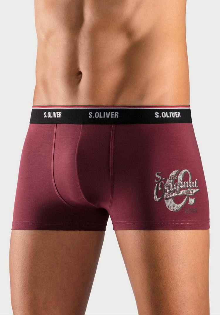S.OLIVER S.OLIVER Boxer Unterhose Herren - petrol - blau - bordeaux - 1 | SportScheck