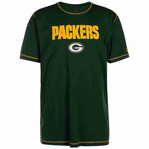 New Era NFL Green Bay Packers Sideline T-Shirt Herren dunkelgrün / gelb