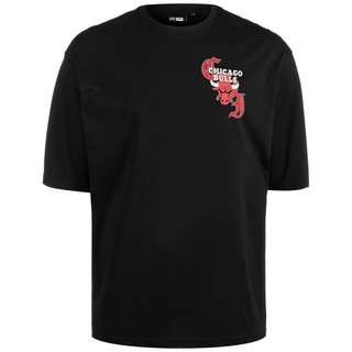 New Era NBA Chicago Bulls Team Graphic T-Shirt Herren schwarz / rot