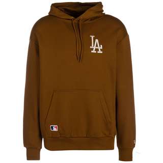 New Era MLB Los Angeles Dodgers League Essential Hoodie Herren braun / weiß