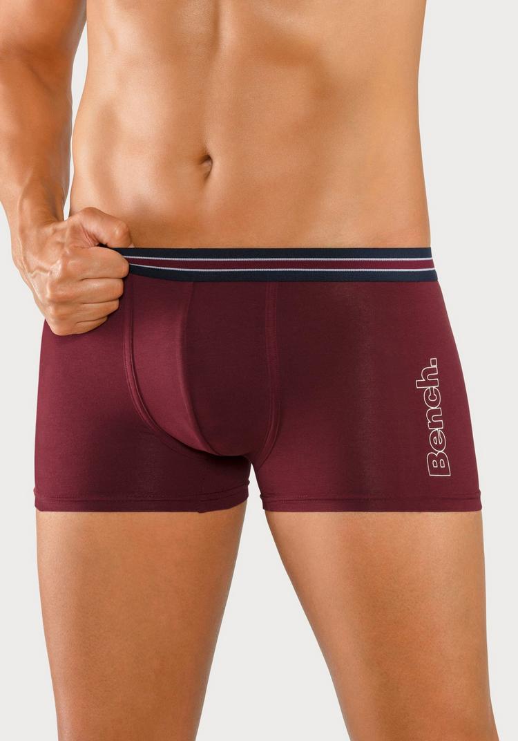Bench Bench Boxer Unterhose Herren - bordeaux - schwarz - 0 | SportScheck
