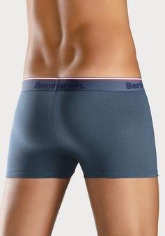 Rückansicht von Bench Boxer Boxershorts Herren navy, blau