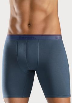 Rückansicht von Bench Langer Boxer Boxershorts Herren navy blau