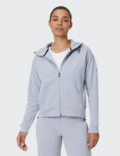 Rückansicht von VENICE BEACH VB Milane Sweatjacke Damen soft steel