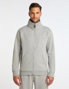 Rückansicht von VENICE BEACH VBM Carter Sweatjacke Herren mid grey melange