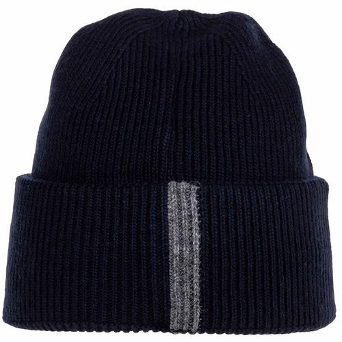 Rückansicht von Boss Mütze Beanie Herren Blau