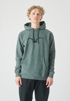 Rückansicht von Cleptomanicx Mowe Hoodie Herren Heather Scarab Green