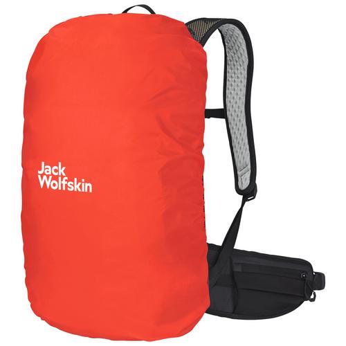 Rückansicht von Jack Wolfskin Fahrradrucksack flash black