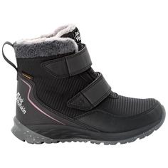 Rückansicht von Jack Wolfskin POLAR WOLF TEXAPORE MID VC K Winterschuhe Kinder phantom / pink