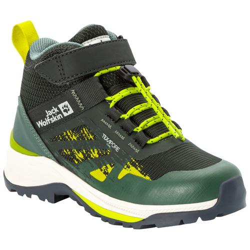 Rückansicht von Jack Wolfskin VILLI HIKER TEXAPORE MID K Wanderschuhe Kinder slate green