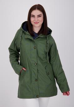 Rückansicht von ANKERGLUT ANKERGLUTMEER Regenjacke Damen olive