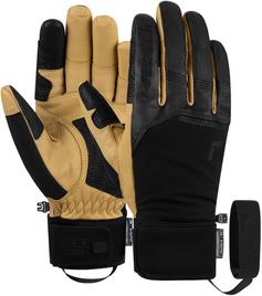 Reusch Lleon R-TEX® XT Skihandschuhe 7490 black / camel