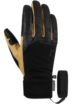 Rückansicht von Reusch Lleon R-TEX® XT Skihandschuhe 7490 black / camel