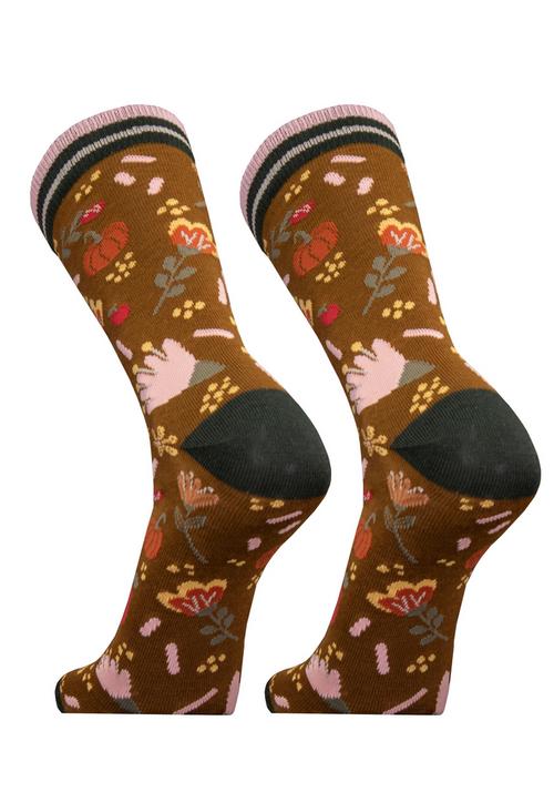 Rückansicht von UphillSport 'AUTUMN GARDEN' 2er Pack Freizeitsocken Brown