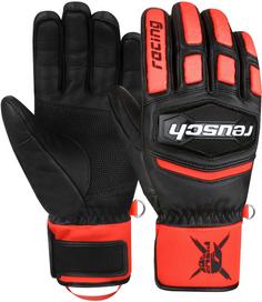 Reusch Worldcup Warrior Team Skihandschuhe 7809 black / fluo red