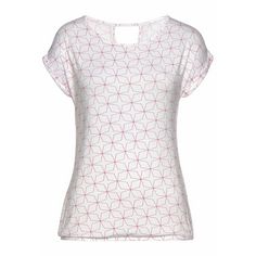 Rückansicht von Lascana T-Shirt T-Shirt Damen pink, weiß