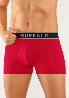 Rückansicht von Buffalo Boxer Boxershorts Herren rot, grün, blau