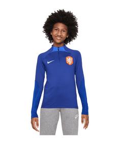 Nike Niederlande Strike Drill Top Kids Funktionssweatshirt Kinder blau