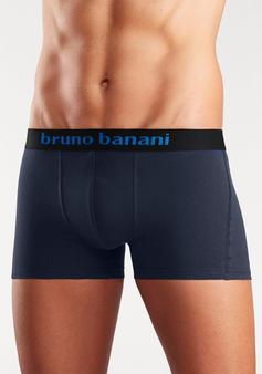 Rückansicht von BRUNO BANANI Boxer Boxershorts Herren marine blau rot grün