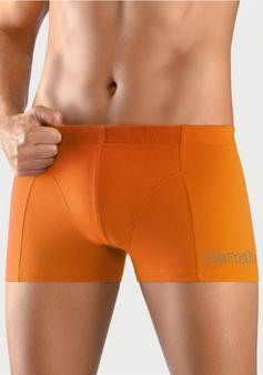 Rückansicht von Bench Boxer Boxershorts Herren schwarz türkis orange lila