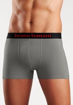 Rückansicht von BRUNO BANANI Boxer Boxershorts Herren grau, türkis, schwarz, petrol