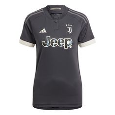 adidas Juventus Turin 23/24 Ausweichtrikot Fußballtrikot Damen Carbon / Cream White