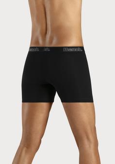 Rückansicht von Bench Langer Boxer Boxershorts Herren schwarz blau