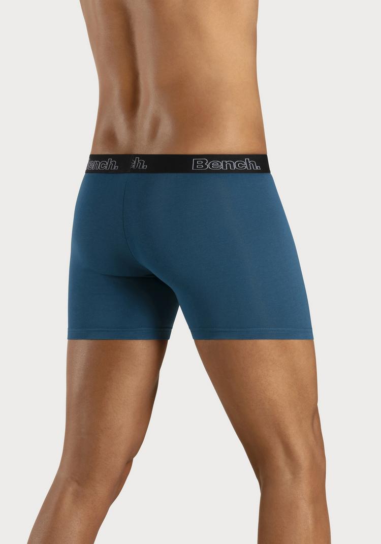 Bench Bench Langer Boxer Unterhose Herren - schwarz - blau - 1 | SportScheck