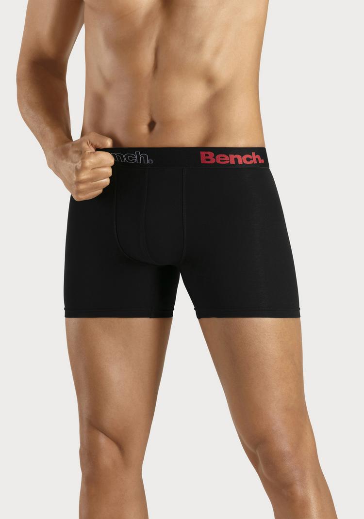 Bench Bench Langer Boxer Unterhose Herren - schwarz - blau - 2 | SportScheck