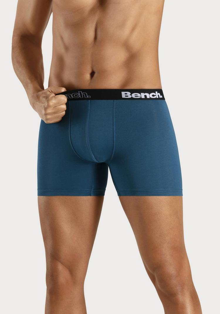 Bench Bench Langer Boxer Unterhose Herren - schwarz - blau - 3 | SportScheck