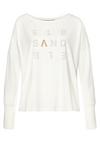 ELBSAND Longsleeve Longshirt Damen - wei&szlig;