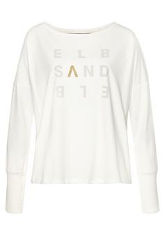 ELBSAND Longsleeve Longshirt Damen weiß