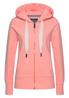 ELBSAND Kapuzensweatjacke Sweatjacke Damen koralle meliert