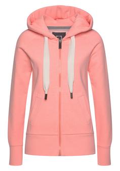 ELBSAND Kapuzensweatjacke Sweatjacke Damen koralle meliert