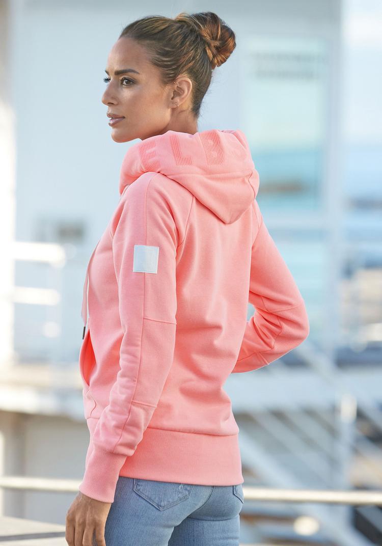 ELBSAND ELBSAND Kapuzensweatjacke Sweatjacke Damen - koralle meliert - 0 | SportScheck
