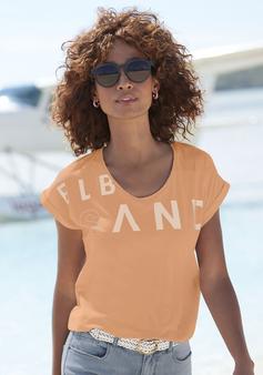 Rückansicht von ELBSAND T-Shirt T-Shirt Damen orange