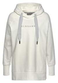 ELBSAND Kapuzensweatshirt Hoodie Damen - wei&szlig;