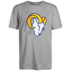 Fanatics NFL Crew Los Angeles Rams T-Shirt Herren grau / gelb