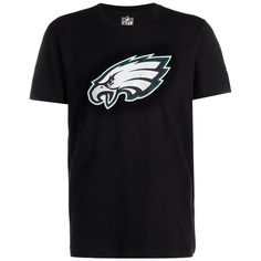 Fanatics NFL Crew Philadelphia Eagles T-Shirt Herren schwarz / weiß