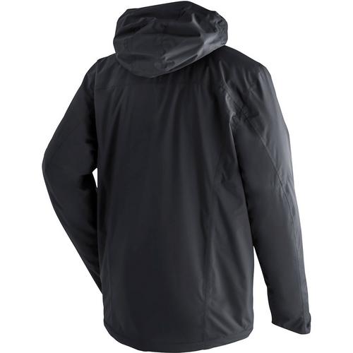 Rückansicht von Maier Sports MetorThermRec Fleecejacke Herren Schwarz