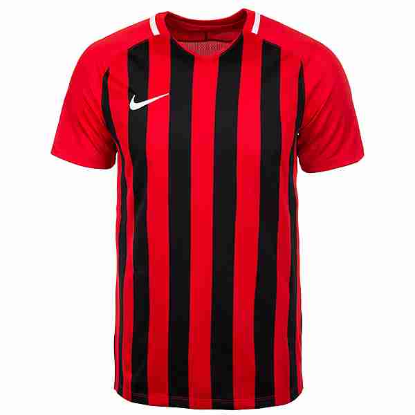 Nike Striped Division III Fußballtrikot Herren rot / schwarz